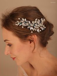 Headpieces Pearl Crystal Headband Fashion Rhinestone Bridal Headwear Wedding Hair Accessories Party Prom Tiaras Handmade Jewellery