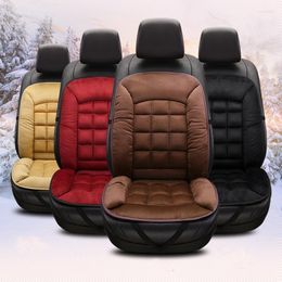 Car Seat Covers Universal Plush Cover Warm Auto Front Back Backrest Cushion Pad Winter Interior Protector