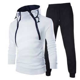 Erkek Terzini Trending Erkekler Spor Ceket ve Sweatpants Sonbahar Kış Zipper Tasarım Kalınlaştırılmış Erkekler Kapşonlu Çoğaltma 221010