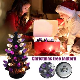 Christmas Decorations Xmas Tree Lights Desktop Craft Lamp Festival Party Props Holiday Supplies For Dressing Table Countertop Fireplace