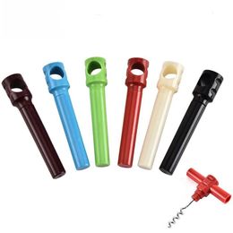 Bottle Opener Simple Practical Red Wine Plastic Screwdriver Home Creative Multi Function Corkscrew Wine Opener Car Kitchen Accessories RRE14871