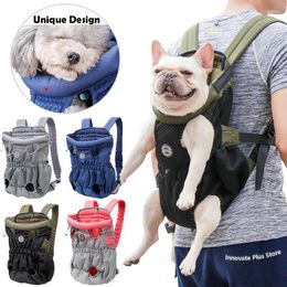 Dog Car Seat Covers Portable Breathable Soft Backpack For Small And Medium Dogs Teddy Travel Outdoors Carry Chest Bag Supplies