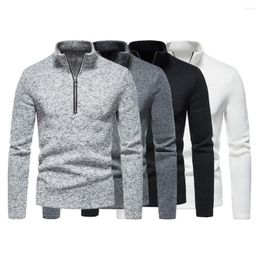 Men's Hoodies Sports Sweater Men Hoodie Solid Colour Stand Collar Casual Pullover Slim Fall Male Sweashirt Clothing Activewear