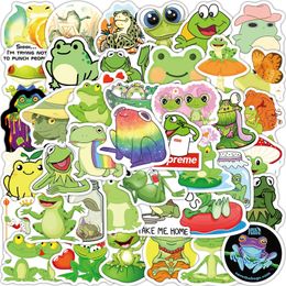 50PCS frog stickers Cartoon for Teen Kids Water Bottle Cool Waterproof Decal for Girl Laptop Bicycle Skateboard Phone