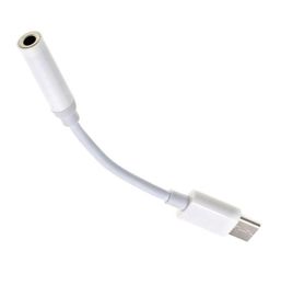 USB Type C to 3.5mm Aux Adapter Type-C 3.5 Jack Headphone Audio Cable For Samsung S20 Xiaomi Huawei