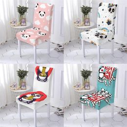 Chair Covers Animal Style Gaming Cover Furniture Chairs Case With Back Cartoon Chinese Panda Pattern Dining Home Stuhlbezug