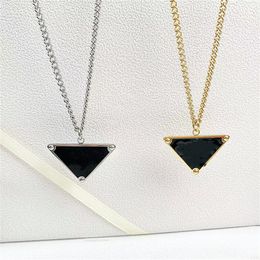 Fashion charm Necklace Sale Pendant Necklaces for Man Woman Punk Style Inverted Triangle Letter Designers Brand Jewellery couple pendant Valentine day gift