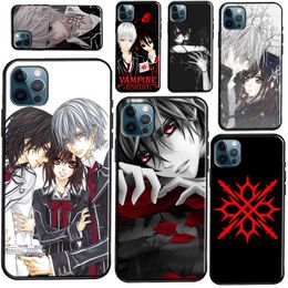 Casos de telefone celular Vampire Knight Anime Soft Case para i xr x xs max SE 2020 12 mini 11 14 13 Pro 7 8 Plus Coque Coque Y2210