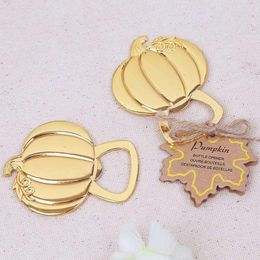 Gold Color Metal Fall Autumn Pumpkin Bottle Opener Anniversary Bridal Party Favor gift RRB16249