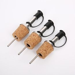 Stainless Steel Bar Tools Cork Stopper Oil Champagne Beer Bottle Stoppers Diversion Nozzle RRE14896