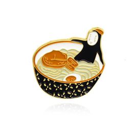 Pins Brooches Customised Funny Japanese Ramen No Face Man Fashion Punk Brooch Enamel Pin 1060 D3 Drop Delivery 2022 Jewellery Dhdzv