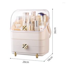 Storage Boxes Large Capacity Makeup Organiser and Jewellery Holder-Storage Box with Compartments for Lipsticks Brushes Skincare Prod229H