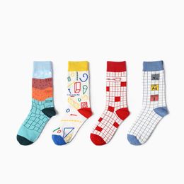 Men's Socks New Man Women Men Free SizeCotton Graffiti Harajuku Styorful Funny For Couples Gifts T221011