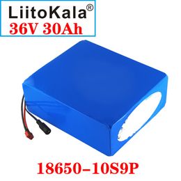 LiitoKala 36V Lithium Battery 20Ah 30Ah 25Ah 15Ah 18650 Electric Motorcycle Bicycle Scooter with BMS