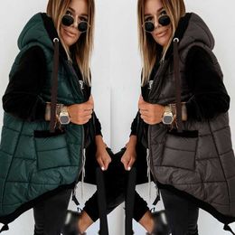 Women's Down Parkas Sleeveless Puffer Jacket Women Casuald Quilted Coats Padded Waistcoat Autumn Casual Streetwear Zip Up fashion Hooded Parka T221011