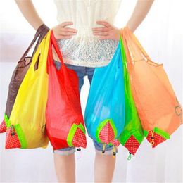 Strawberry Shape Storage Handbag Grapes Pineapple Foldable Shopping Bags Reusable Folding Grocery Nylon Large Bag RRE14931