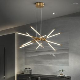 Chandeliers Modern Hanging Lamps For Living Room Dining Tables Kitchen Gold Bedroom Loft Ceiling Lighting Led Chandelier 2022 Smart Home
