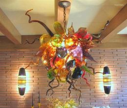 Pendant Lamps Modern Murano Hand Blown Coloured Glass Chandelier Hanging Stained Animal