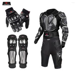 Motorcycle Apparel WOSAWE Jacket Protective Gear Motorcoss Racing Body Armour Gears Shorts Pants Motor Knee Protector Moto Gloves