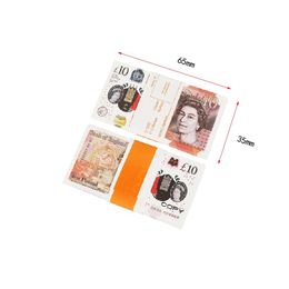 Prop Money Copy Toy Euros Party Realistic Fake uk Banknotes Paper Money Pretend Double Sided2833