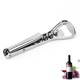 Stainless Steel Cork Screw Corkscrew MultiFunction Wine Cap Opener Beer Cap Bottle Opener Kitchen Bar Tools by sea JNB16257