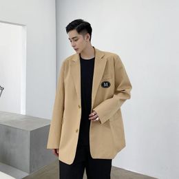 Men's Suits Men Youth Preppy Style Casual Loose Suit Blazers Jacket Male Japan Korea Streetwear Hip Hop Vintage Fashion Coat