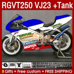 Fairings & Tank OEM For SUZUKI RGVT RGV 250CC 250 CC 1997-1998 Bodys 161No.187 RGV250 VJ23 SAPC RGVT250 RGV-250 97 98 RGVT-250 RGV-250CC 1997 1998 ABS Fairing blue stock