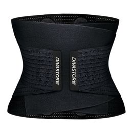 Waist Tummy Shaper Burvogue Neoprene Sweat Trainer Fitness Belt Thermo Body Trimmer Corset Cincher Wrap Workout Slim Shapewear 221011