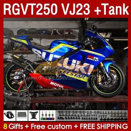 Fairings & Tank OEM For SUZUKI RGVT RGV 250CC 250 CC 1997-1998 Bodys 161No.191 RGV250 VJ23 SAPC RGVT250 RGV-250 97 98 RGVT-250 RGV-250CC 1997 1998 ABS Fairing stock blue