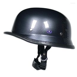 Motorcycle Helmets German Vintage Helmet 1/2 Jet Casque Moto Summer Riding Racing Cafe Racer Casco Dot Approved Half Face