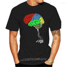 Men's T Shirts Men's T-Shirts Summer Printed Shirt Elastic T-shirt Brain Thrumb Drive Digital IT Fitness Casual Brand Men Clothing