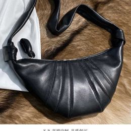 Shopping Bags Shoulder Bags Evening Lemaire Cow Horn Bun Kesong Sheepskin One Oblique Span Dumpling Small Genuine Leather Underarm French Stick 221011