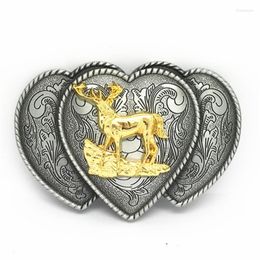 Belts Men's Metal Love Belt Buckle Retro Punk Animal Men And Women Diy Decoration Accessories