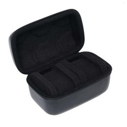 Watch Boxes 2 Slots Roll Travel Case Zipper Design Storage Box With Holder Compact Organizer For Display
