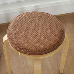 Pillow Round Cloth Tie-on Seat Home Decoration Foam Chair Circular Pad Non-Slip Office Sit Textile