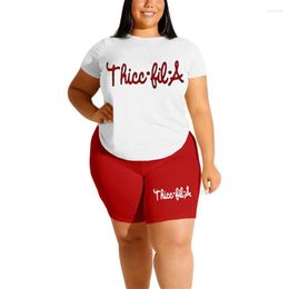 Women's Tracksuits Loungewear Women Summer Two Piece Sets Clothes Classic Short Sleeve Pullover T-Shirt Biker Shorts Casual Home Wear