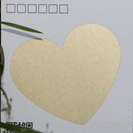 Gift Wrap 50pcs 60 70mm Golden Heart Scratch Off Stickers Creative Message Hide Postcard DIY