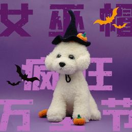 Pet hat Dog Apparel Halloween handmade witch hat wool cat dogs rabbit Christmas photo accessories