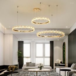 Chandeliers Modern Crystal LED Lamp For Home Living Dining Room Decoration Lights Bedroom Ligthing Chandelier Indoor Luminaire