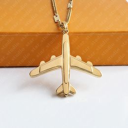 2024 necklaces Designers Design Men and Women Pendant Necklace Stainless Steel Aeroplane Ring Necklaces Designer Jewellery