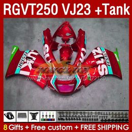 & Tank Fairings Kit For SUZUKI RGVT250 RGV-250CC SAPC 1997-1998 Bodys 161No.149 RGV-250 RGV250 VJ23 RGVT-250 1997 1998 RGVT RGV 250CC 250 CC 97 98 ABS Fairing metal red blk