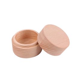 Jewellery Boxes Small Round Wooden Storage Boxes Ring Box Vintage Decorative Natural Craft Jewellery Case Wedding Accessories61 Q2 Drop Dhklp