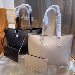 Evening Bags Black Tote Bag Leather Waterproof Large Capacity Shopping Bag
