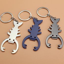 Lobster Metal Bottle Opener With Keyring Keychain Promotional Gift Beer Beverage Bottle Opener GCB16246