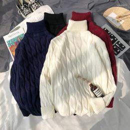 Men's Sweaters Mens Oversize 6xl 7xl Sweater For Korean Fashion Trends Knit Clothes Twist Pattern Jumper Autumn Turtleneck Pullover