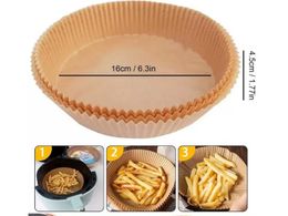 Air Fryer Disposable Paper Parchment Wood Pulp Steamer Cheesecake Air Fryer Accessories Baking Paper
