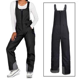 Skiing Pants Snow Full-Length Water Resistant Windproof Winter Warm Trousers Ski Bib For Women