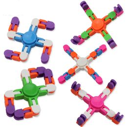 Wacky Tracks Spinner Snap and Click Fidget Toy Game Finger Sensory Toys Snake Puzzles for Teen Kid Adult Stress Relief Party Fillers D1