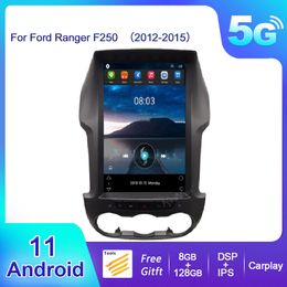 Vertical Screen Android 11 Car dvd Radio For Ford Ranger F250 2012-2015 Autoradio Stereo Auto GPS Navigation DVD Player 4G