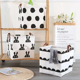 Large Waterproof Basket Square Folding Storage Box Fabric Clothes Organizer Home Storage Laundry Baskets MJ0890